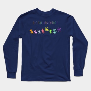 Digital walk -color- Long Sleeve T-Shirt